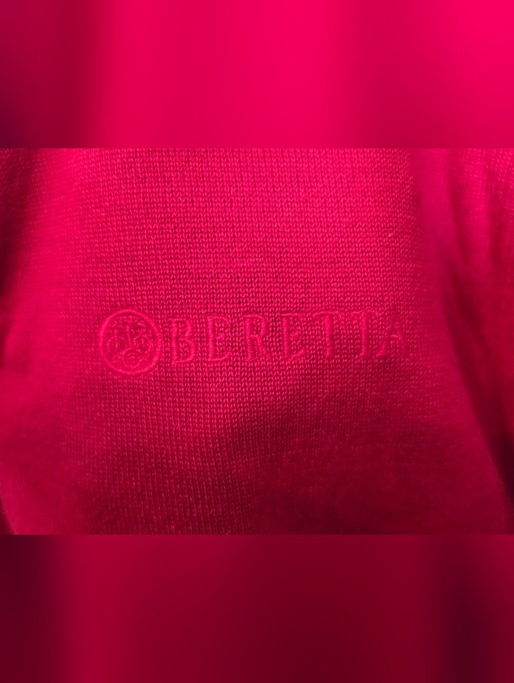 Beretta Men's Red Half-Zip Sweater Jacket - Casual Layering 3XL - Picture 3 of 8